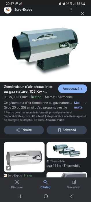 Vand tun de caldură pe gpl/ propan