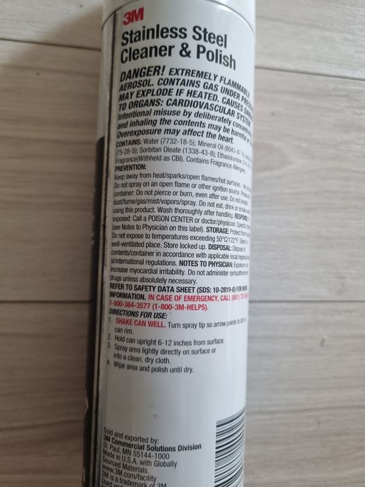 Spray curatare / polishare INOX 3M NOU