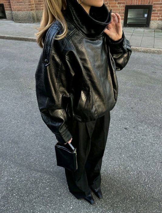 Дамско кожено яке