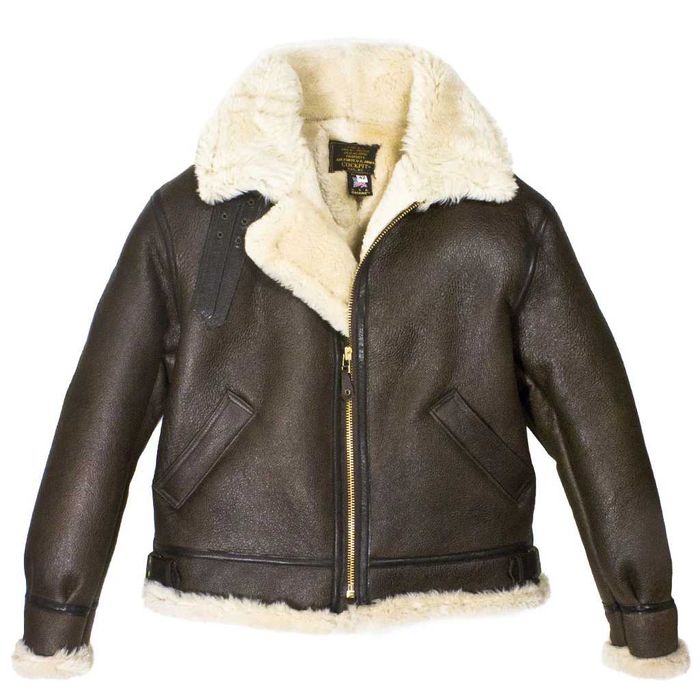 Оригинальная B-3 Sheepskin Jacket Cockpit USA — новая дубленка