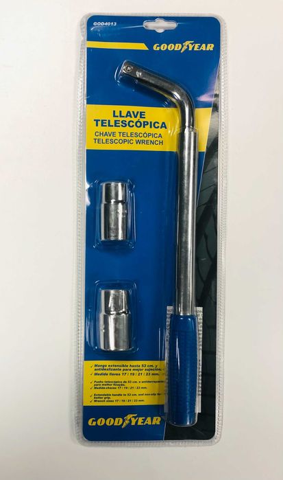 кръстат ключ за гуми, джанти, Goodyear, телескопичен ключ 17/19/21/23