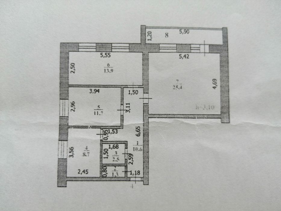 Продается 3-х кмн. кв