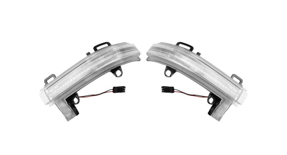 Set lampi semnalizare oglinda Man Tge 11.2016-; VW Crafter 02.2017-, fata, stanga+dreapta, indicator dinamic; LED; fumuriu; Tuning