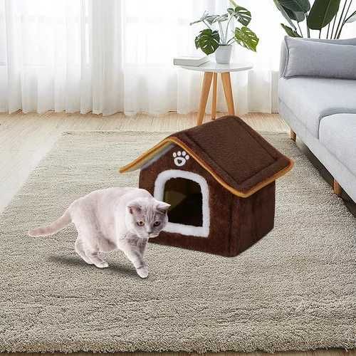 Къща - легло с мека възглавница за котки и кучета, за домашни любимци