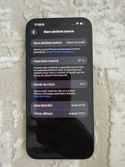 iPhone 15 pro max , 256 GB