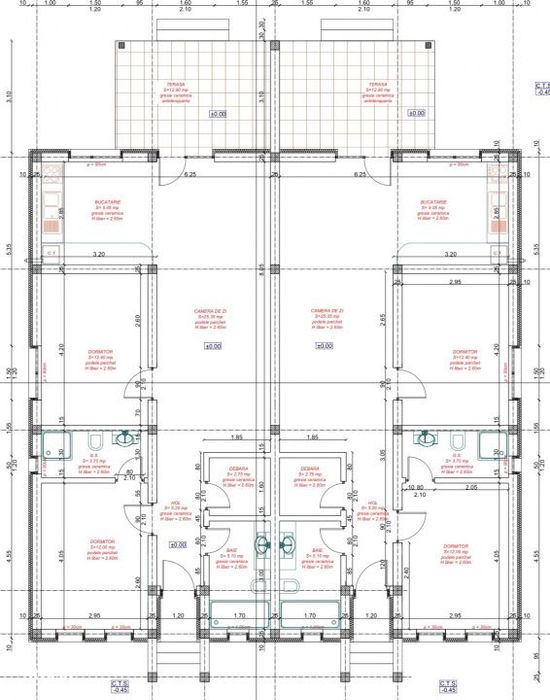 Duplex 3 camere | 78 mp | cu posibilitate mansardare - Mosnita
