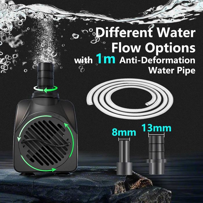 НОВА! Потопяема водна помпа 10W – 600 L/ч, тиха работа