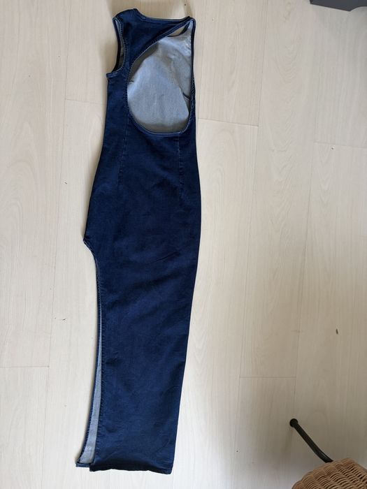 Rochie lunga  din blugi Bershka cropped- xs