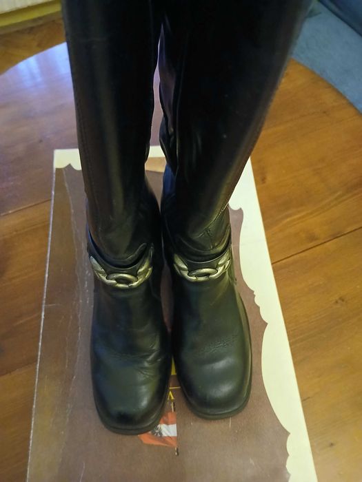 Високи кожени ботуши Kalman № 40