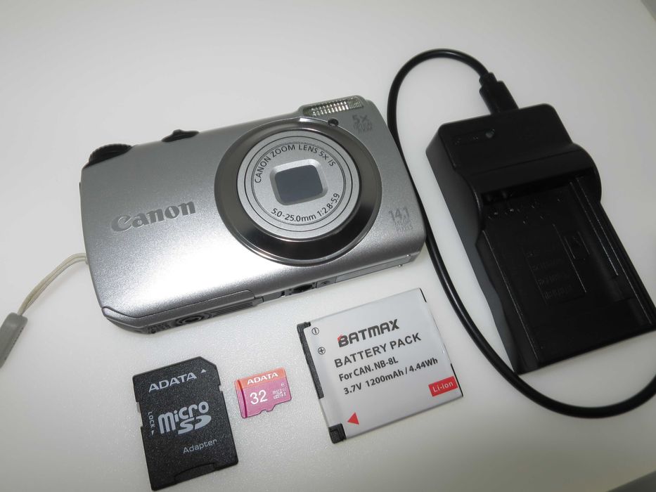 Canon PowerShot A3200 компактен фотоапарат камера комплект като НОВ