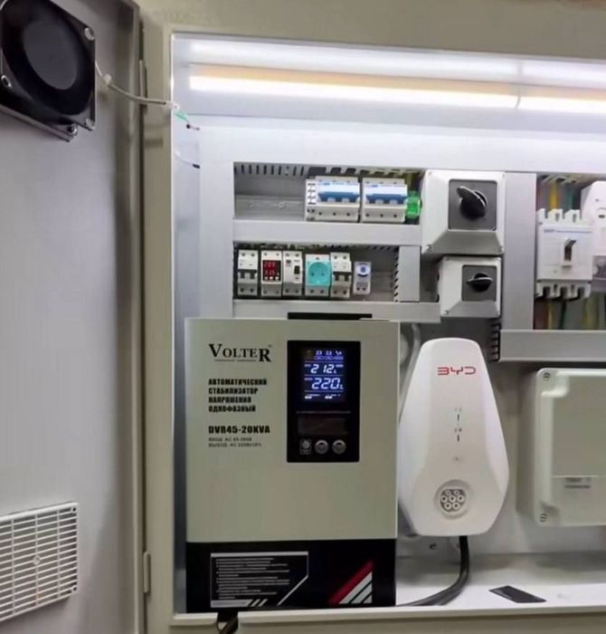 Установка зарядного устройства 7 кв ~ 20kw для электромобилья.