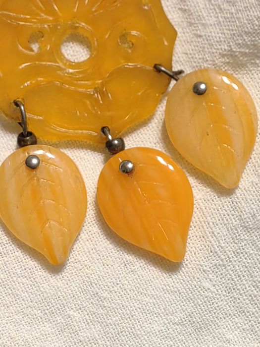 Уникални Старинни Италиански Сребърни Обеци с Ахати