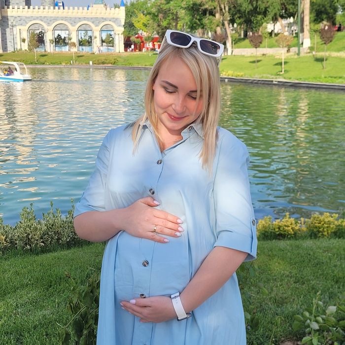 Лёгкое турецкое платье для беременных