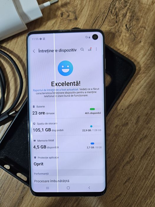 SAMSUNG Galaxy S10, 128GB, 4G, 8GB RAM, Dual SIM Prism Black