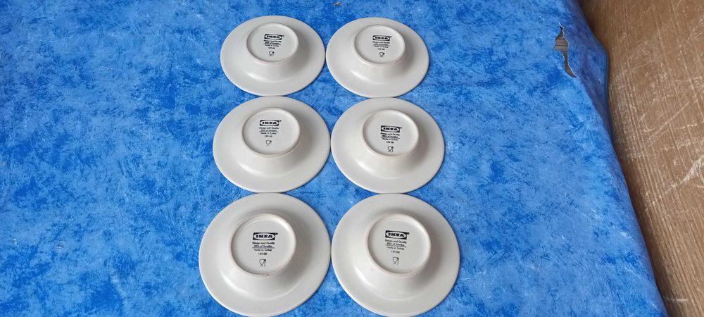 Ikea | 6 farfurii albe unt | 10 cm***