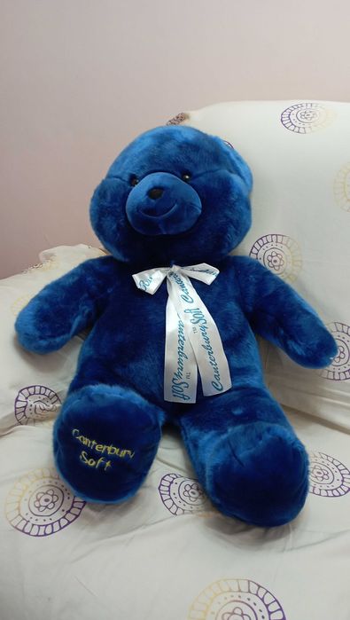 Мягкая игрушка синяя мишка