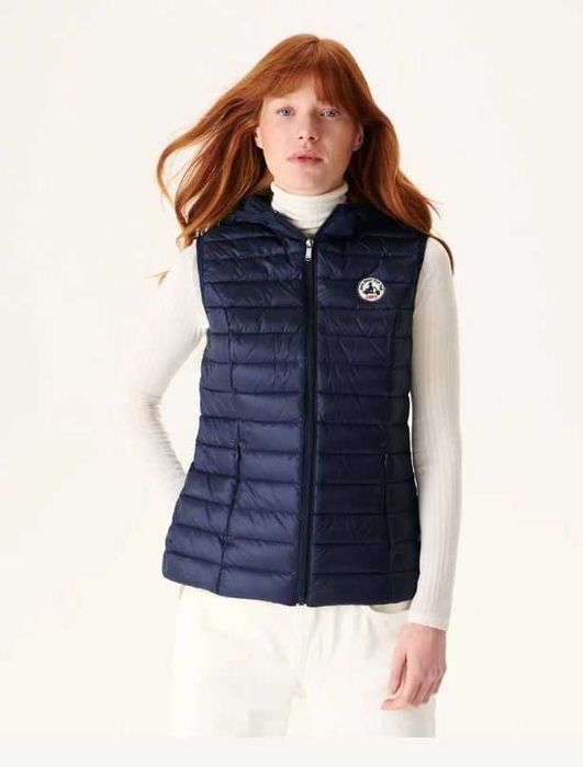 Ултралек Дамски пухен елек с качулка JOTT