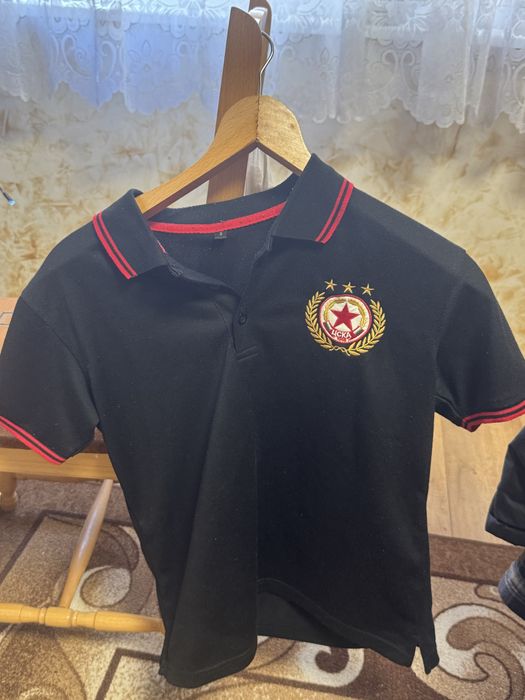 Тениска с яка ЦСКА