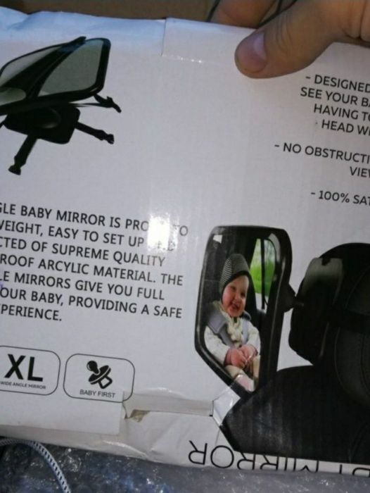 Oglinda NOUA retrovizoare bebe rear facing copil auto