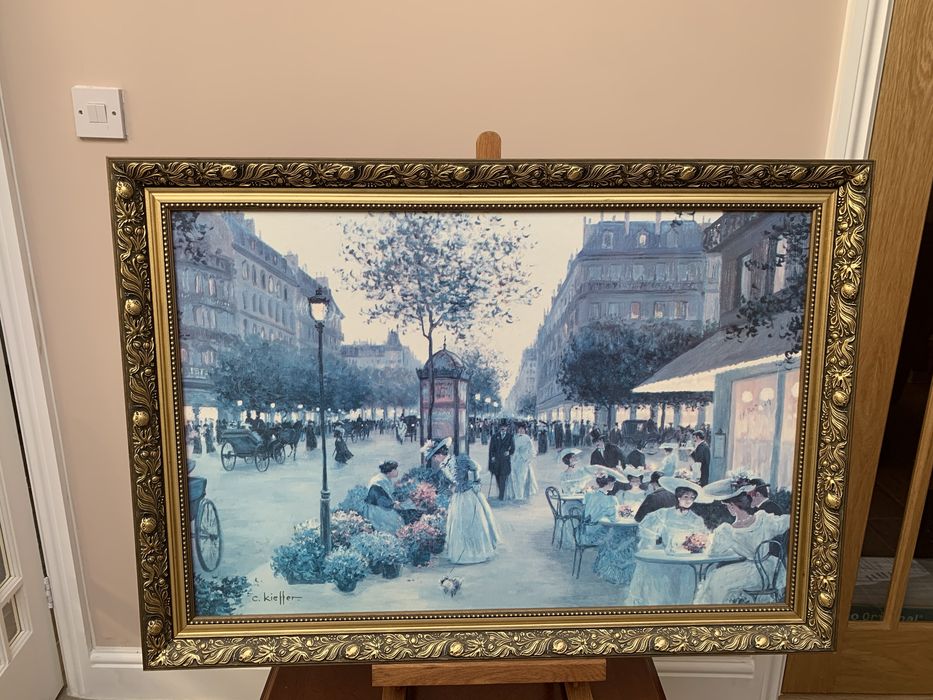 Tablou pictat , semnat