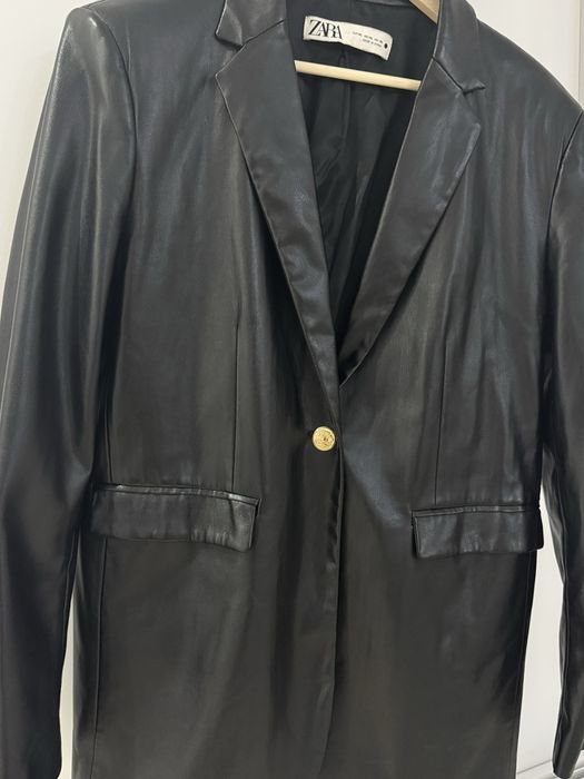 Дамско кожено сако ZARA – размер XL