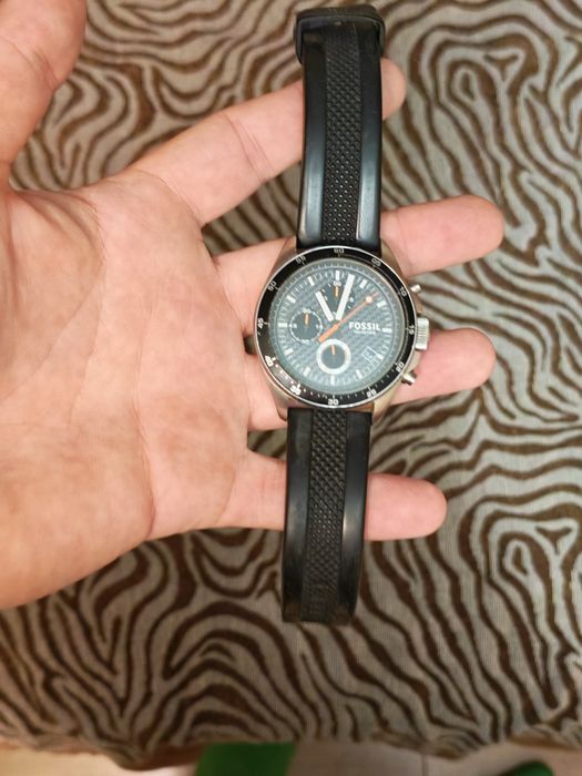 Fossil Ceas cronograf negru Decker