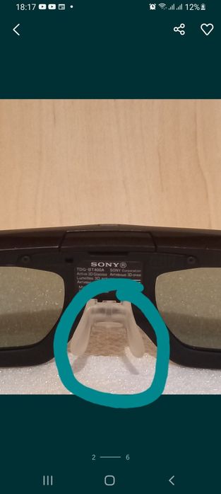 Ochelari activi 3D sony TDG-BT400A