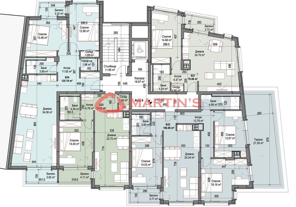 Продава се Двустаен апартамент в София, Сухата река - 76 кв.м за 1932 €/кв.м - Снимка #1