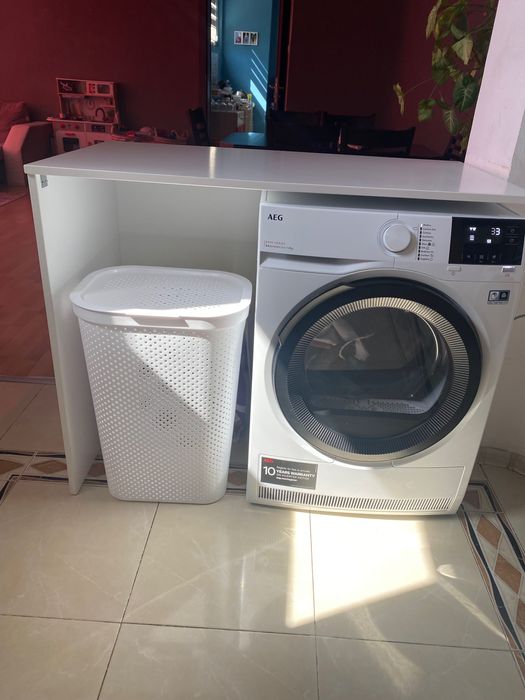 Бял дървен плот тип