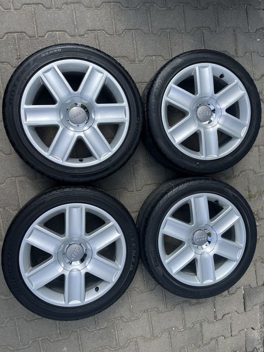 Jante aliaj 5x100mm, anvelope vara 225/45 R17, Audi TT, A1, A3, etc