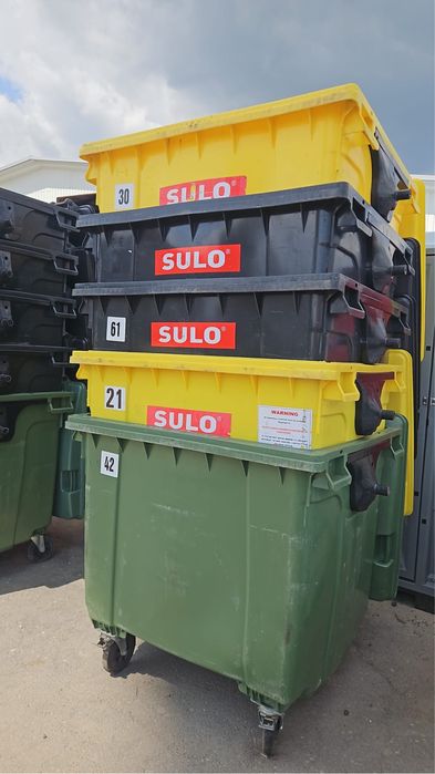 Eurocontainer plastic, capac plat, SULO, 1100 L
