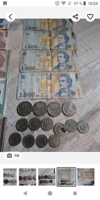 Bancnote și monede vechi - 1 leu buc