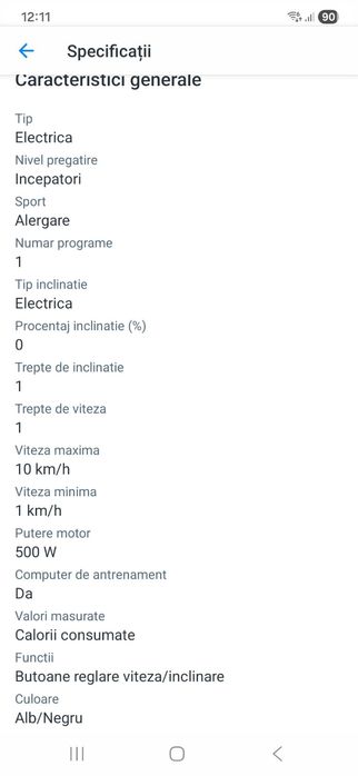 Vând banda alergat HomCom