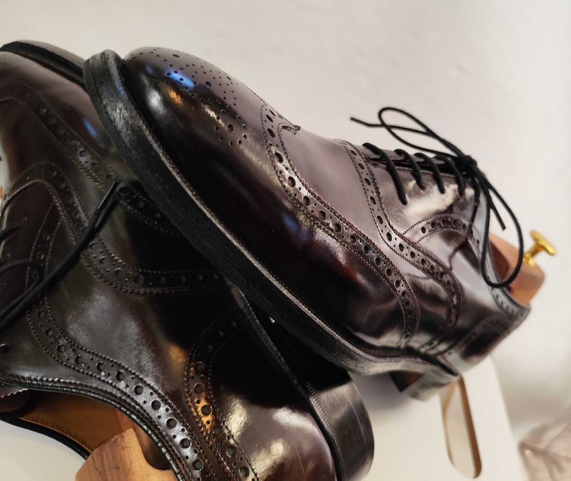 Pantofi oxford brogue 44 44.5 Johnston & Murphy piele naturala