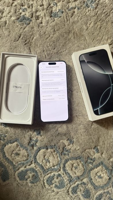 iPhone 16 Pro Max 256gb емкость 100%