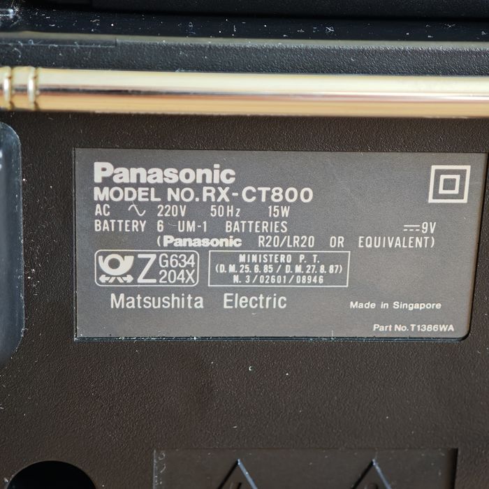 Ретро касетофон Panasonic RX-CT800 – 5-Band Portable Stereo Component System