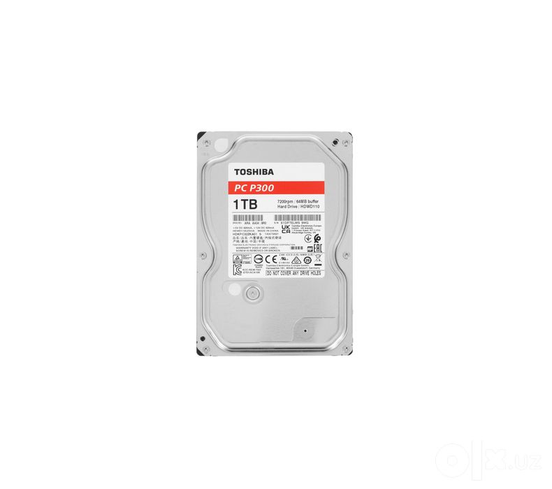 Жесткий диск 3.5" Toshiba P300 1TB (HDWD110UZSVA / HDWD110)