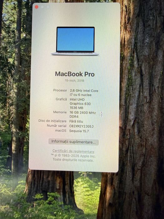 Macbook pro 15 inch 2018