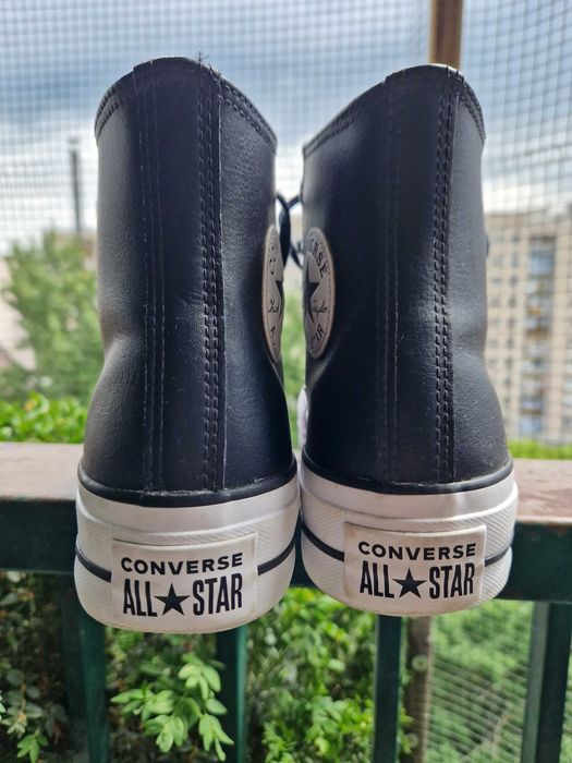 Teniși Piele Converse Chuck Taylor All Star Lift Clean Hi - Negru 38