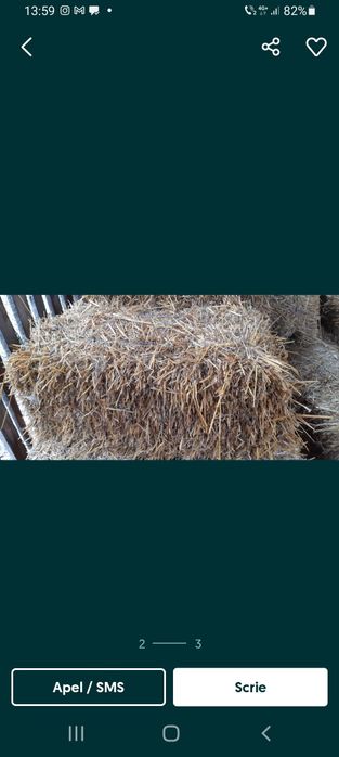 Baloti de paie uscati