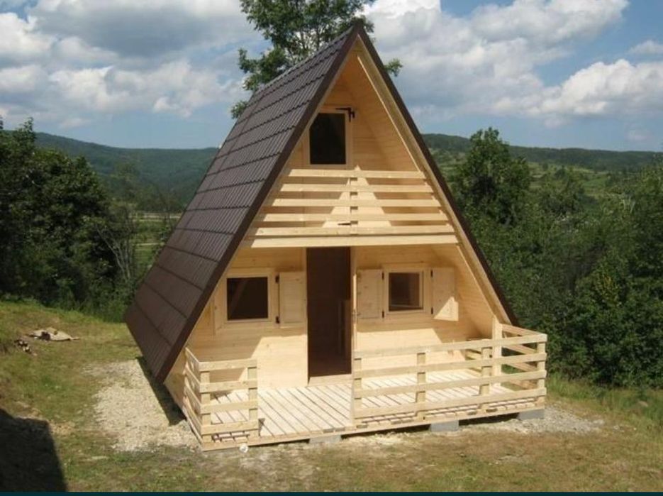 Vând cabane tip A frame
