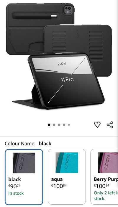 Ipad pro 11 m2 + apple pencil + zugu case