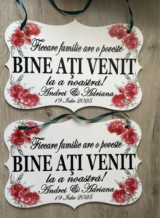 Placuta poarta “Bine ati venit!”