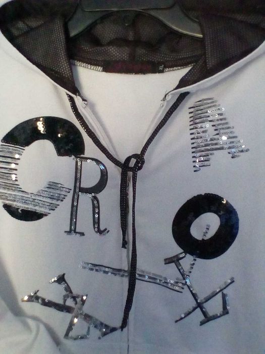 Худи на молнии, с капюшоном, пайетки