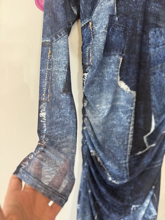 Edited рокля с дънков ефект