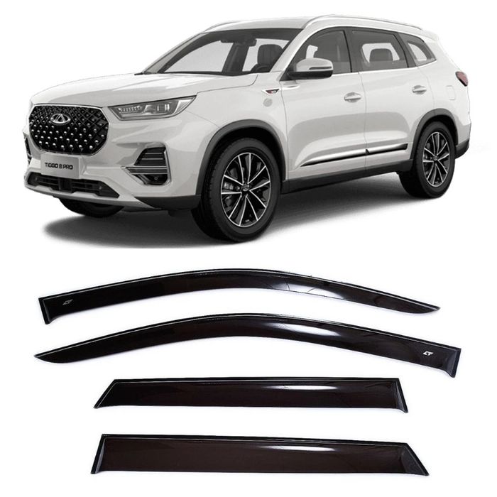 Ветровики Chery Tiggo 8 Pro (2021-) / 8 Pro Max (2022-)