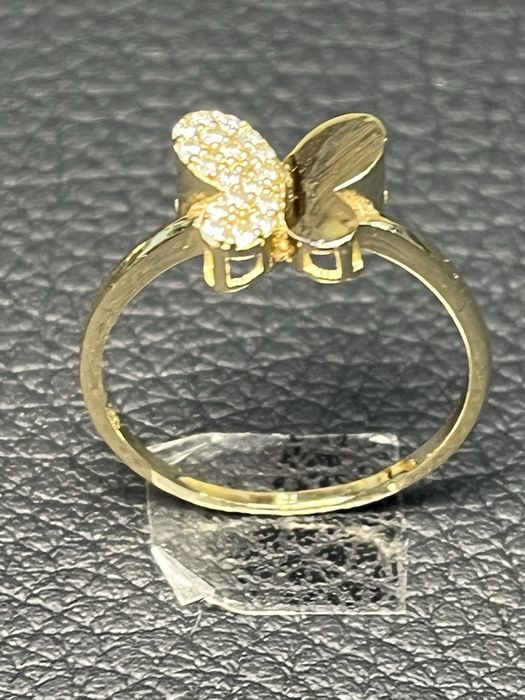 Златен пръстен уникален пеперуда ЧИСТО НОВ Gold prasten zlaten zlato