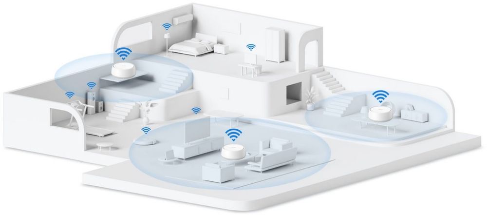 Продавам 2 броя рутери/кули меш система DECO BE22 WIFI 7