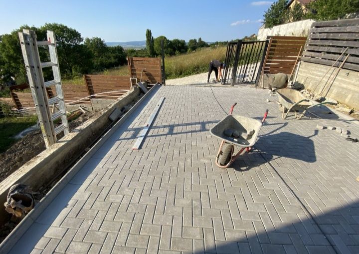 Montaj pavaje rigole borduri