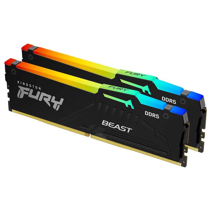 Рам памет Kingston Fury Beast RGB 16GB (2x8GB) DDR5 6000Mhz